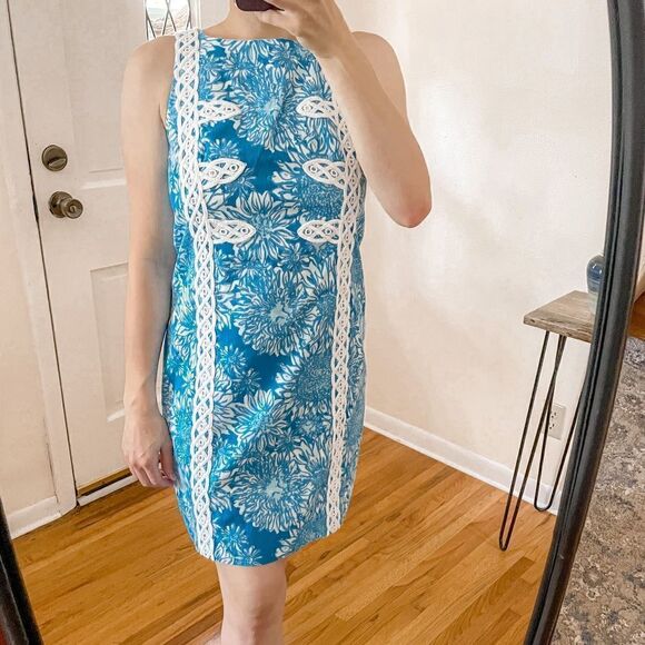 Lilly Pulitzer Mirabelle Shift Dress Lion In The Sun 8 - Picture 1 of 9
